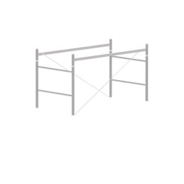 Extension unit half span (for Scedilux scaffolds)