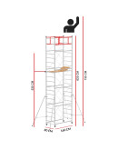 Scaffold Tower M4 LUX (Working Height 7,35 m)