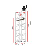 Scaffold Tower M5 ITALY (Working Height 7,40 m)