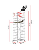 Scaffold Tower M5 SUPERLUX (Working Height 5,95 m)