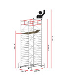 Scaffold Tower TITANIUM PRO (Working Height 7,40 m)