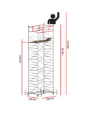 Scaffold Tower TITANIUM PRO (Working Height 8,55 m)
